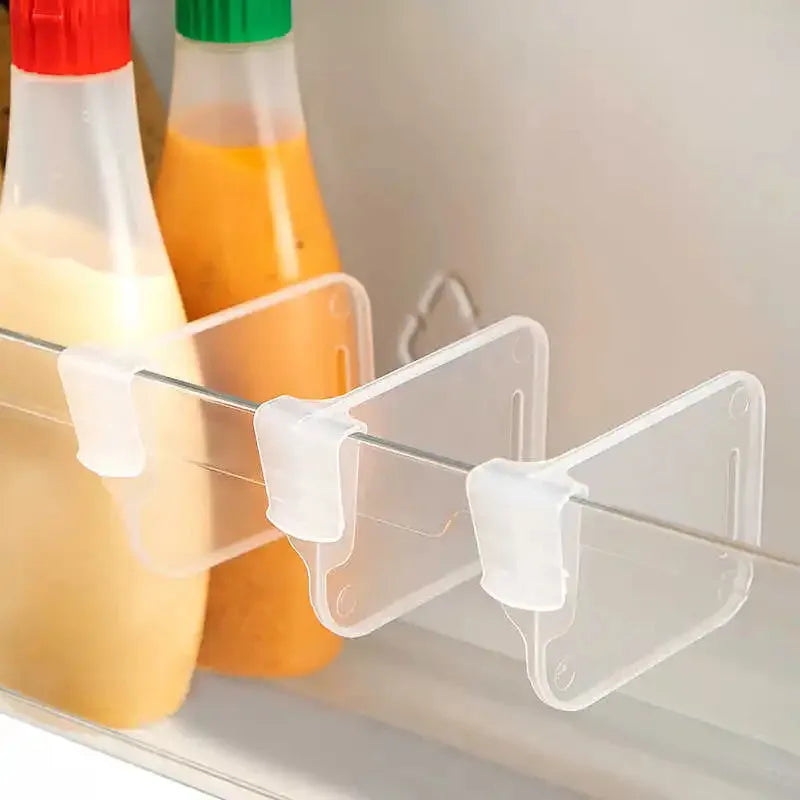 Refrigerator Door Divider Clips – Adjustable Storage Organizer