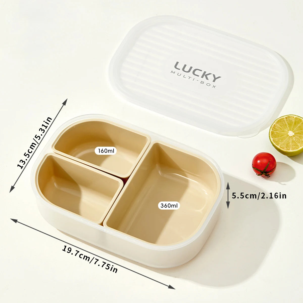 3 Compartment Bento Box