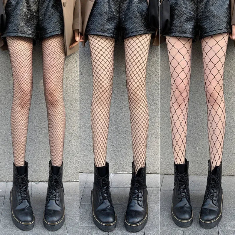 Fishnet Tights for Women – Thin Mesh Nylon Hosiery