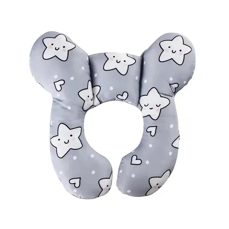 Multi-functional stroller pillow New cartoon children's U-shaped pillow soft baby pillow travel car children's pillow