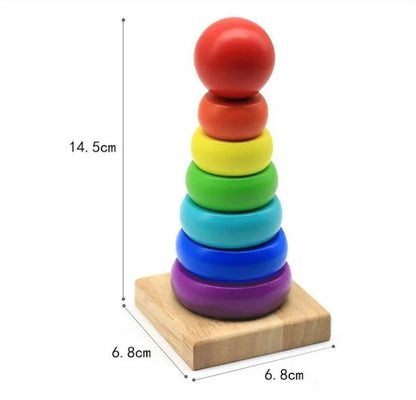 Montessori Wooden Puzzle – Geometry Learning Toy for Kids