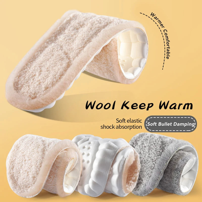 Warm Winter Insoles – Plush Thickened Cold-Weather Shoe Inserts