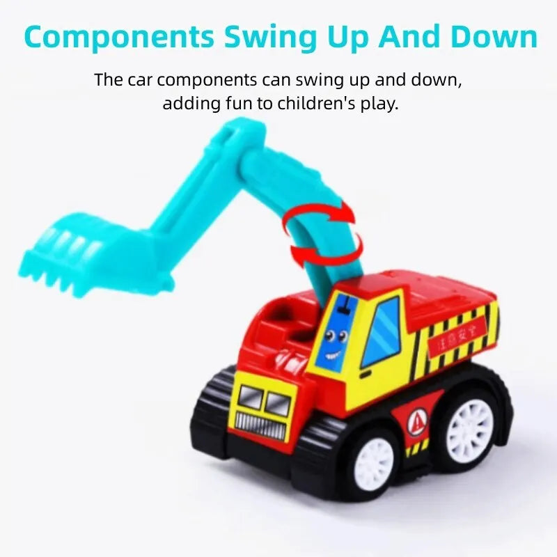 Mini Pull Back Cars – 6-Piece Construction Vehicle Set