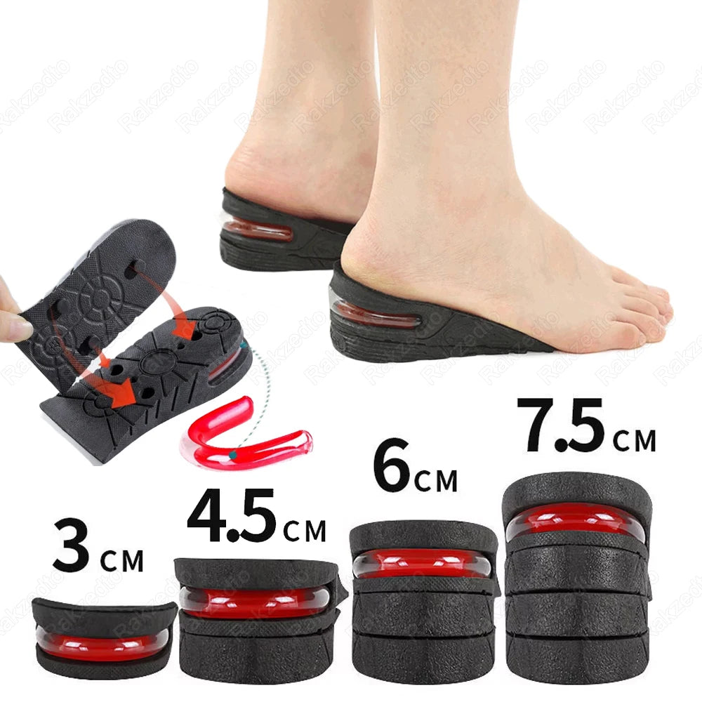 Height Increase Insoles – 3–5cm Invisible Heel Lift Inserts