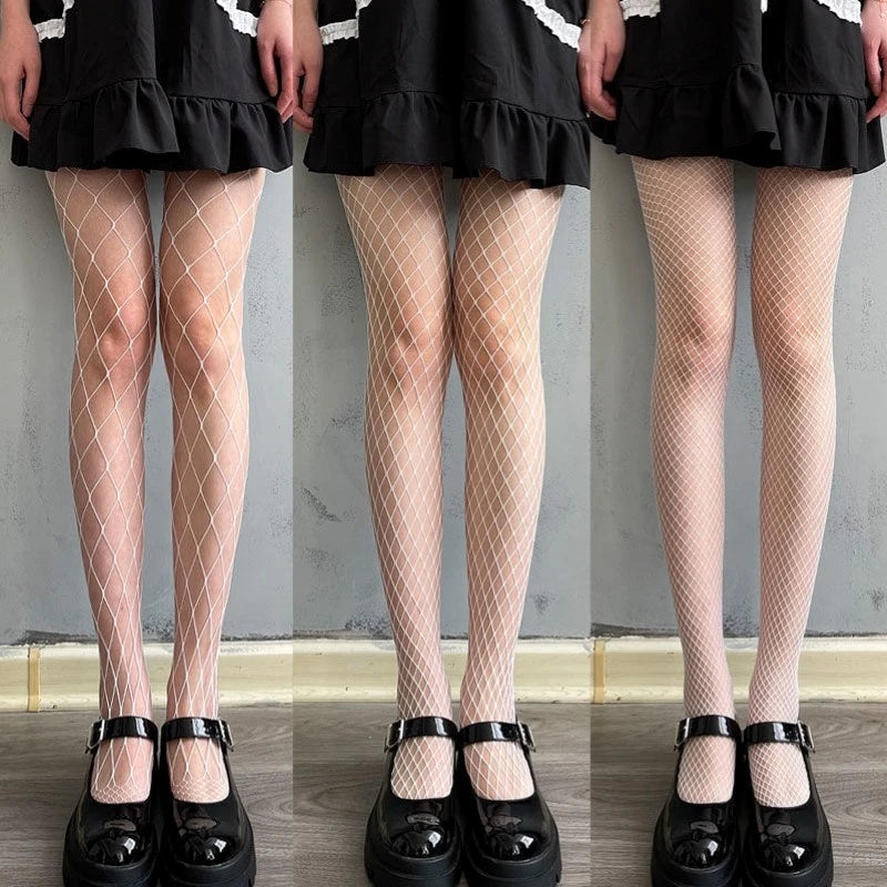 Fishnet Tights for Women – Thin Mesh Nylon Hosiery