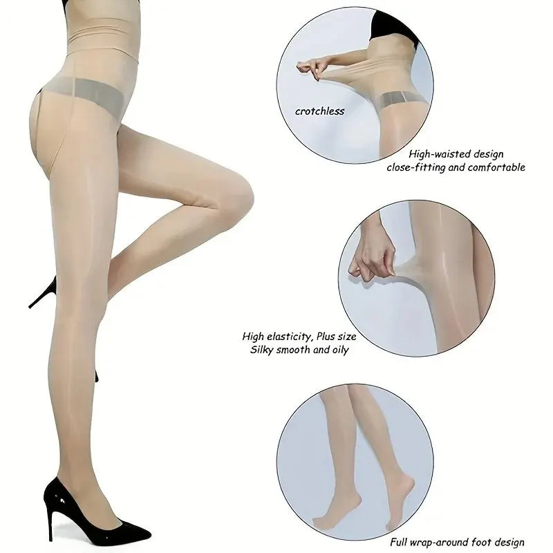 8D Pantyhose for Women – Smooth Sheer High Waist Tights