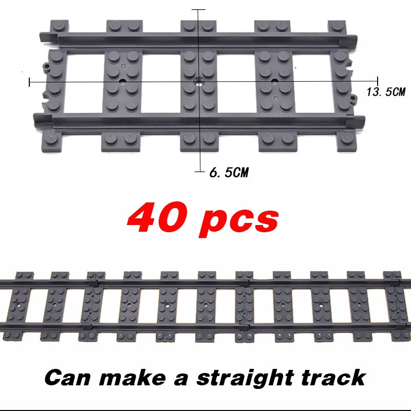Train Building Set with Flexible Tracks – Railway Model Blocks