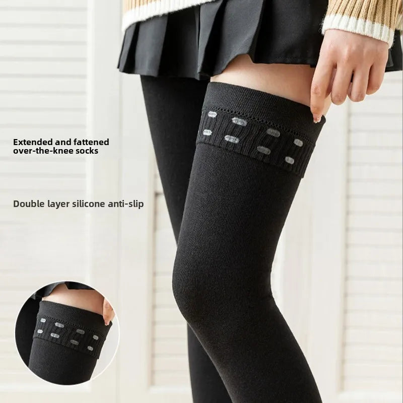Women's Over Knee Socks – Cotton Anti Slip High Stretch Stockings