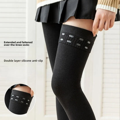 Women's Over Knee Socks – Cotton Anti Slip High Stretch Stockings