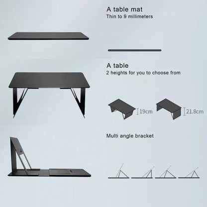 Foldable Laptop Stand – 6-in-1 Adjustable Desk Support