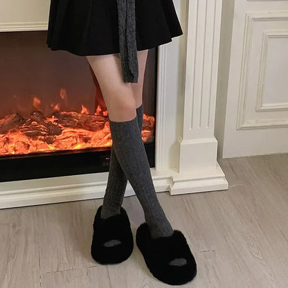 Thermal Knee High Socks for Women – Thick Winter Socks