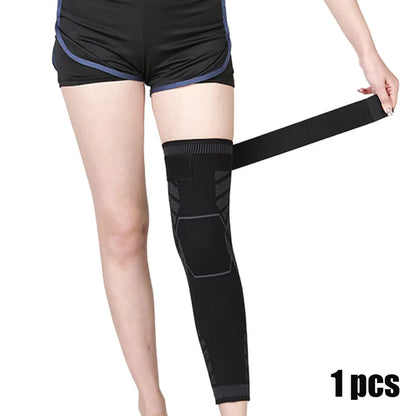 Full Leg Compression Sleeve with Knee Support for Sports & Training