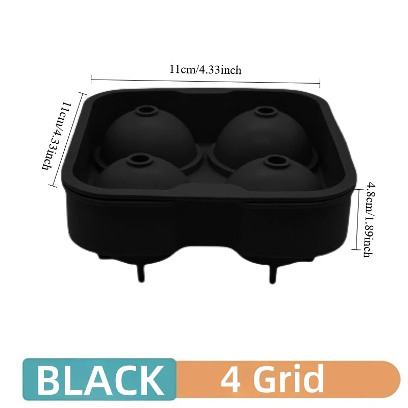 Silicone Ice Ball Mold – Ice Cube Tray for Cocktails & Freezer