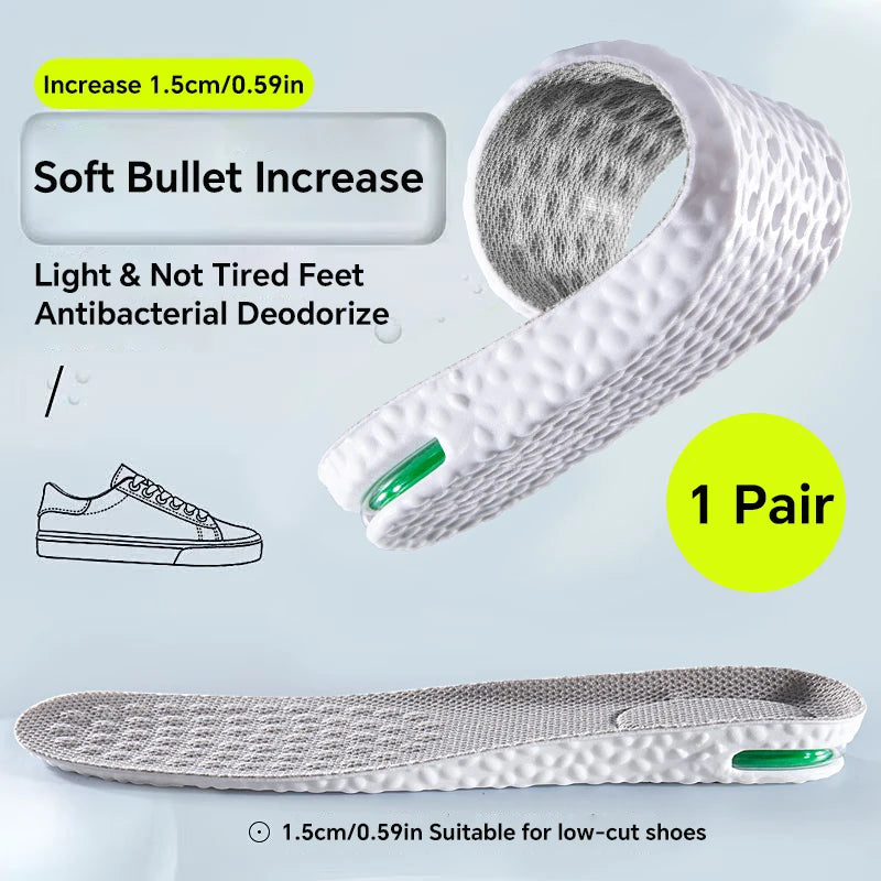 Height Increase Insoles – Memory Foam Sports Shoe Inserts