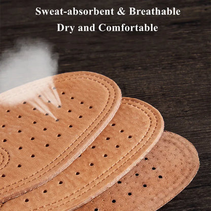 Cowhide Insoles – Leather Shoe Inserts for Boots & Sports Shoes