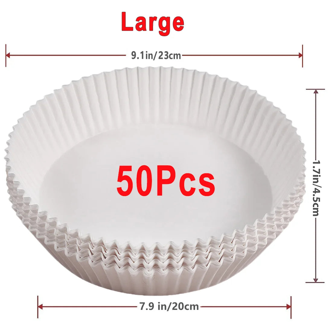 Air Fryer Paper Liners Disposable Round Parchment Baking Sheets