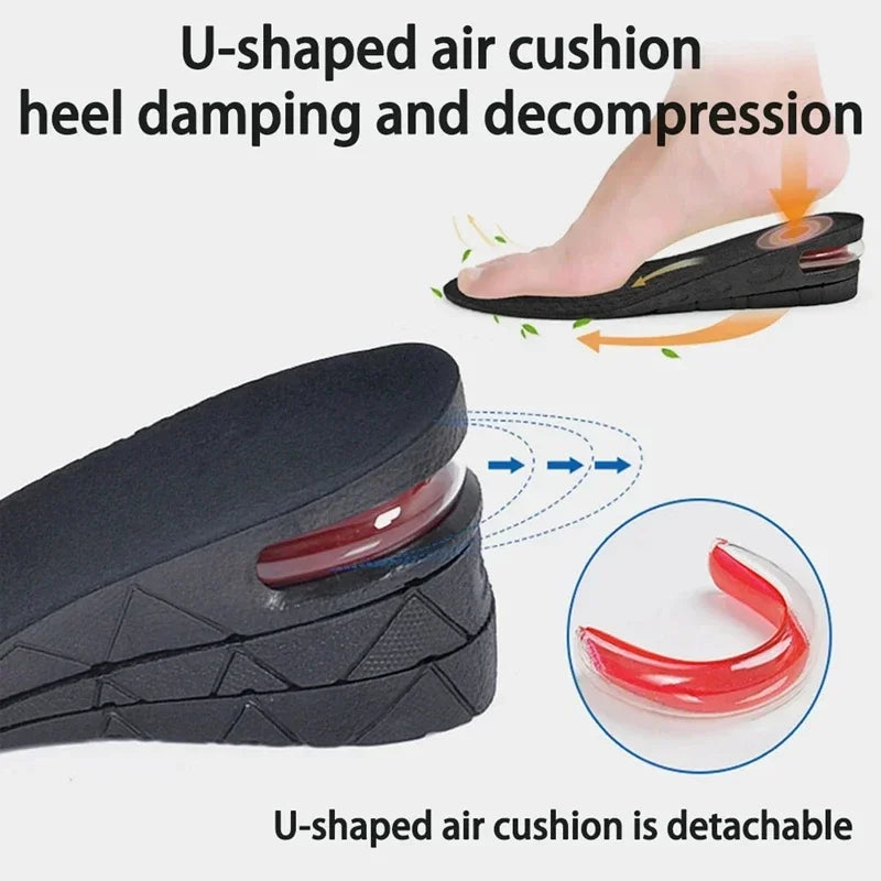 Height Increase Insoles Adjustable 3–9cm Heel Lift Shoe Inserts