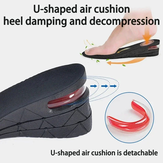Height Increase Insoles Adjustable 3–9cm Heel Lift Shoe Inserts