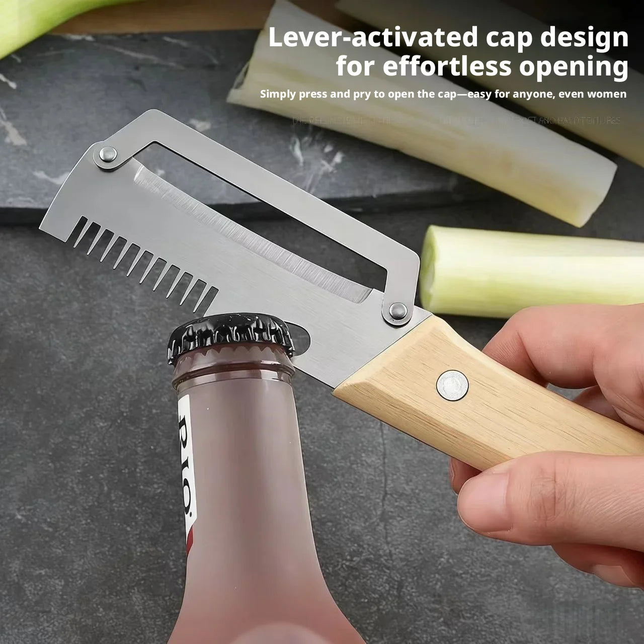 Vegetable Peeler with Wooden Handle