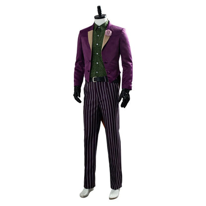 Clown Cosplay Costume Villain Uniform Coat Shirts Pants Full Set Adult Men Halloween Carnival Party Dress Up