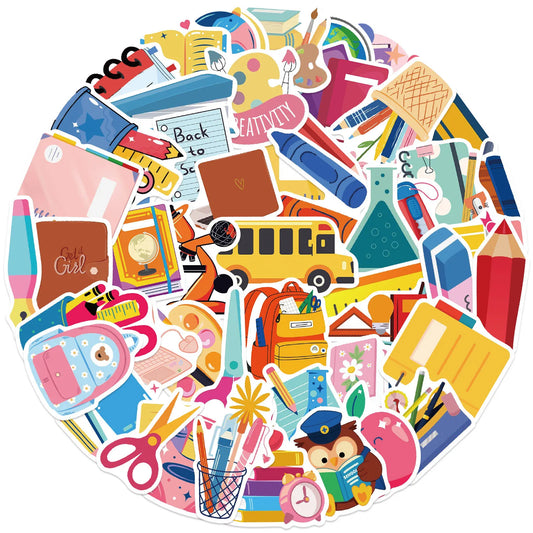 50Pcs Stationery Stickers Set