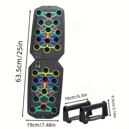 Push Up Board Set with Handles Foldable Home Workout Equipment