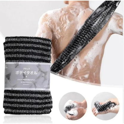 Exfoliating Back Scrubber Japanese Body Scrub Towel for Shower