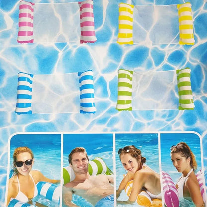 Inflatable Pool Hammock Foldable Floating Lounge Chair