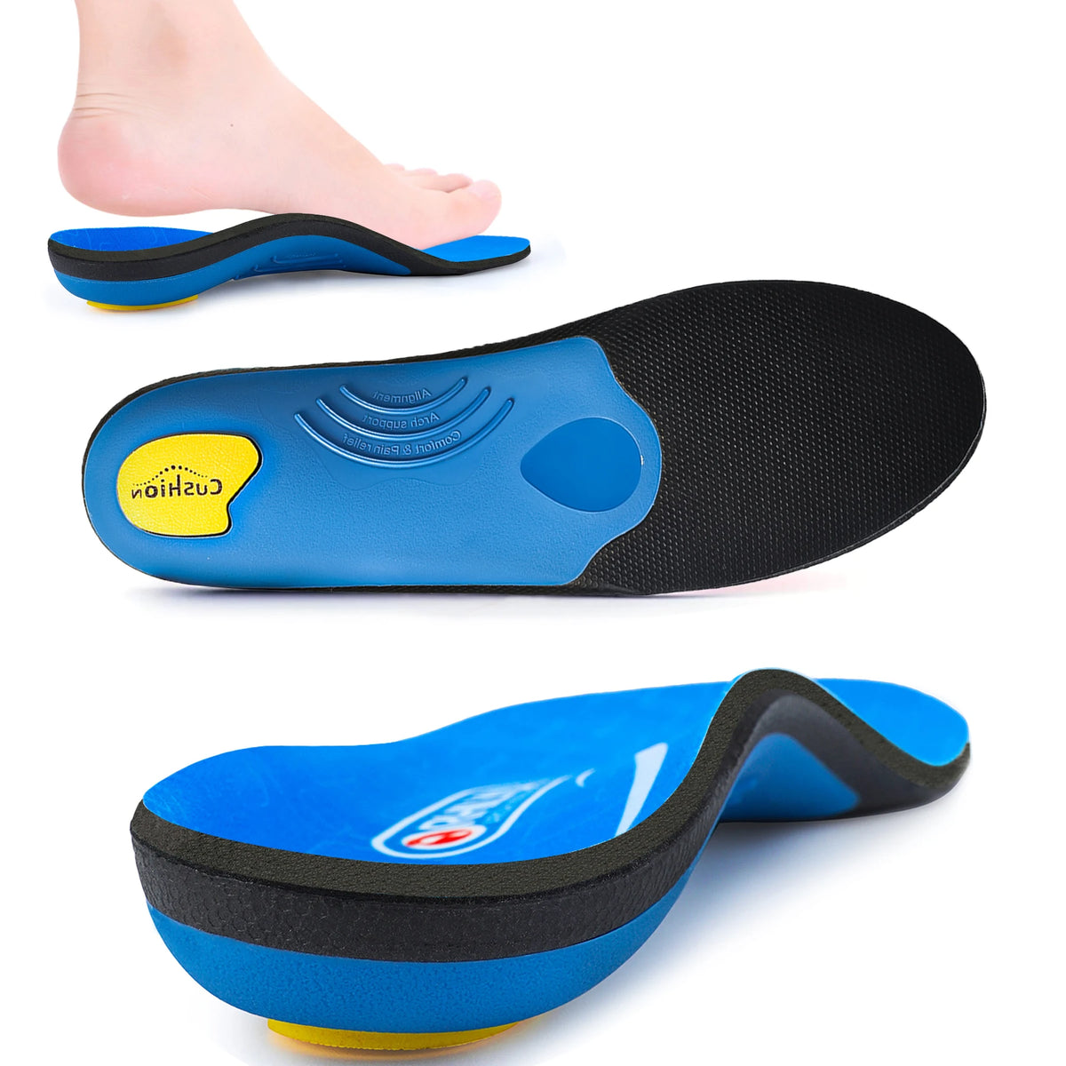 Arch Support Insoles – EVA Orthotic Shoe Inserts for Men & Women