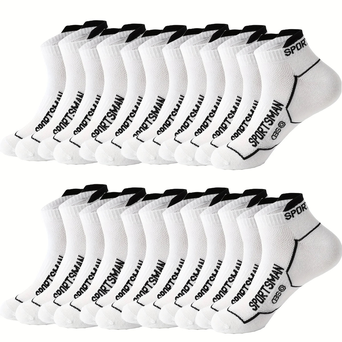 Men's No Show Socks Breathable Ankle Running Sport Socks