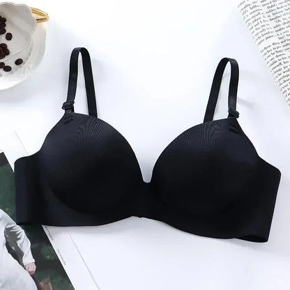 Women’s Wireless Bralette – Seamless Push Up 3/4 Cup Bra