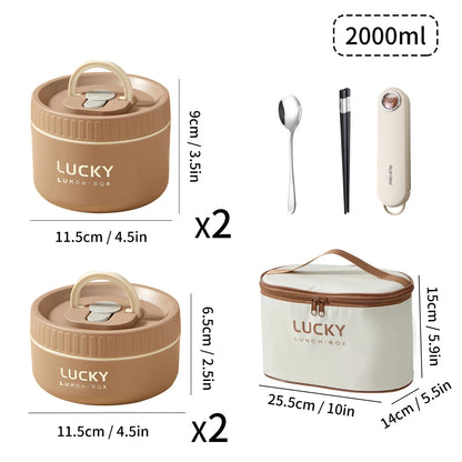 Insulated Stainless Steel Bento Box