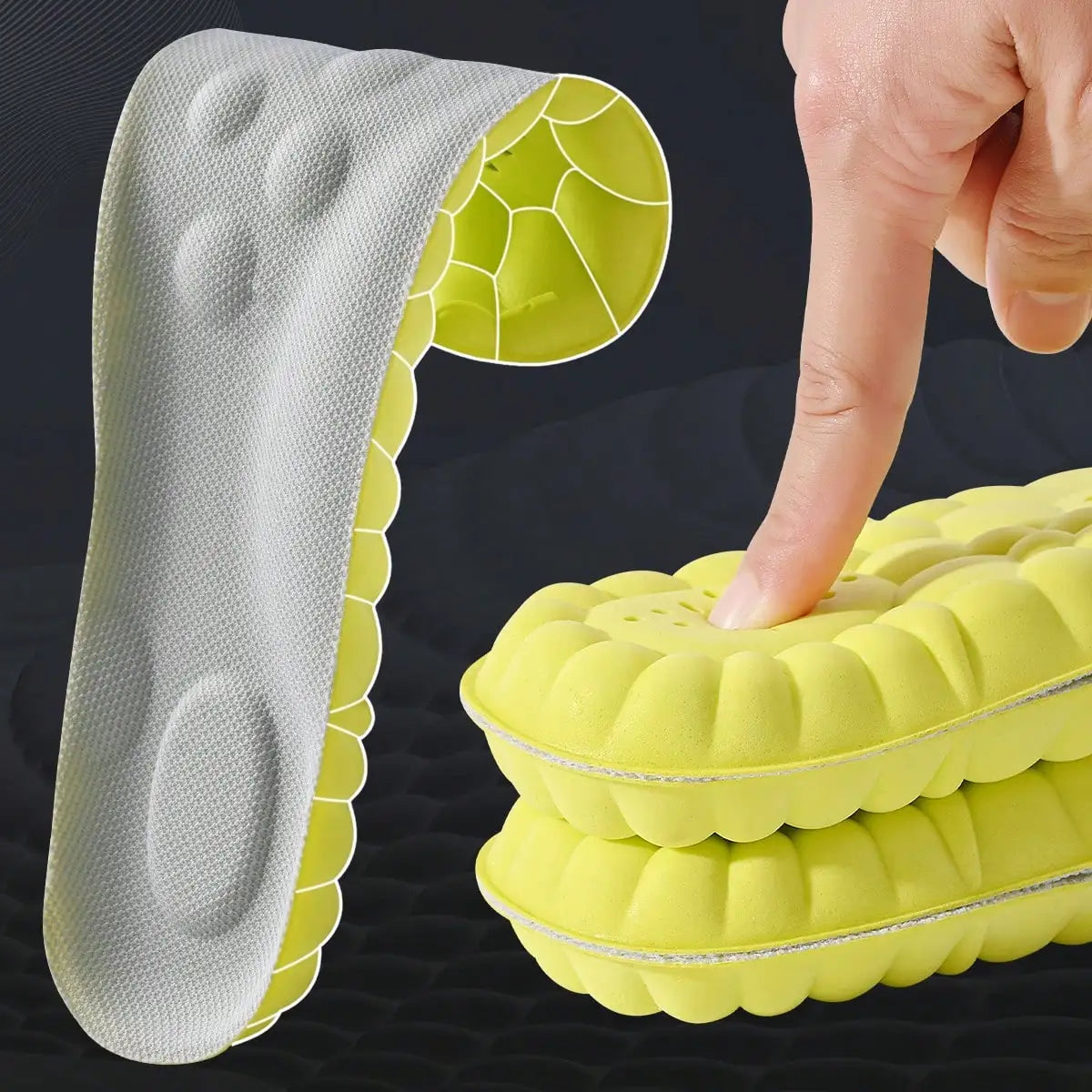 Sports Insoles Latex Cushion Arch Support Shock Absorbing Inserts