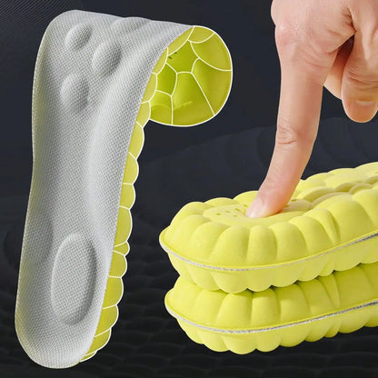 Sports Insoles Latex Cushion Arch Support Shock Absorbing Inserts