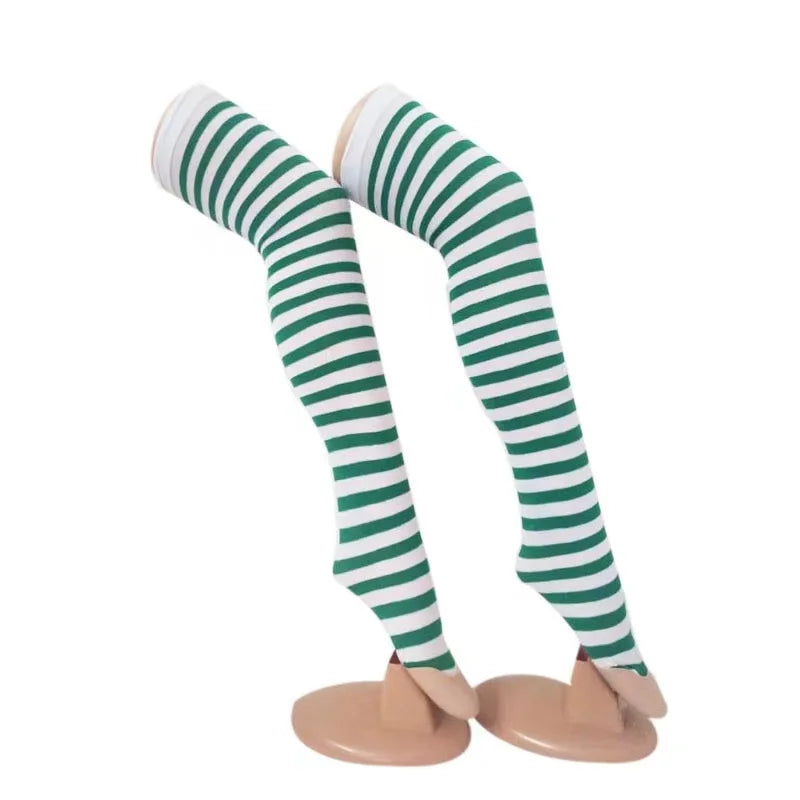 Over the Knee Stockings for Women – Striped Long Socks
