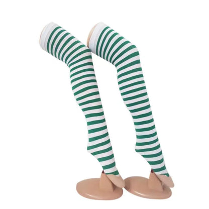Over the Knee Stockings for Women – Striped Long Socks