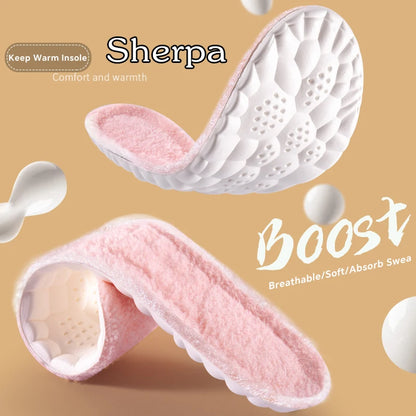 Warm Winter Insoles – Plush Thickened Cold-Weather Shoe Inserts