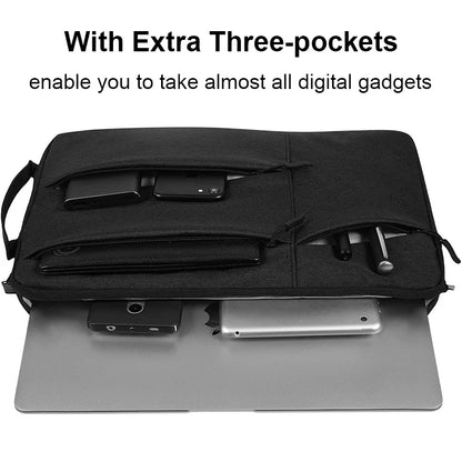 Portable Laptop Sleeve Bag – Canvas Zipper Case for 11–15.6 Inch