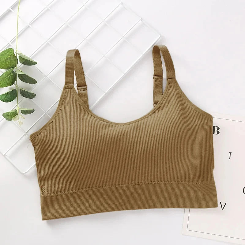 Cotton Bandeau Bra – Wireless Tube Top for Women