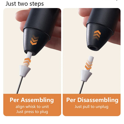 Mini Milk Frother – USB Rechargeable 3-Speed Coffee Whisk