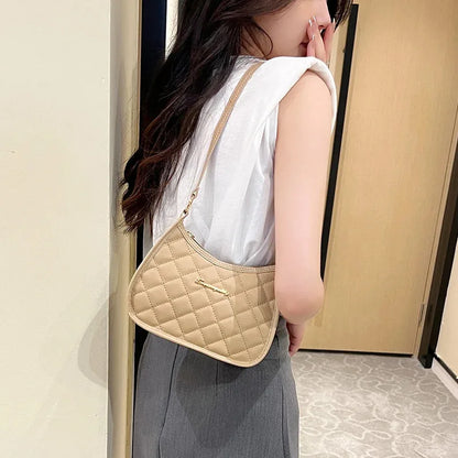 Ladies' retro shoulder bag, armpit handbag, fashionable design, crossbody bag