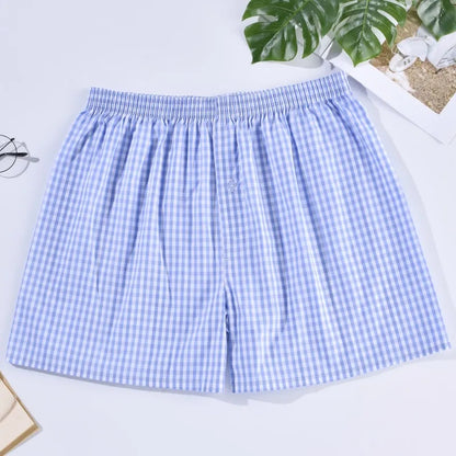 Men’s Cotton Boxer Shorts – Loose Fit Casual Sleep Underwear