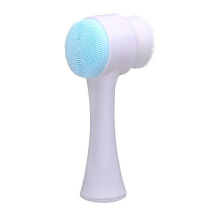 Silicone Facial Cleansing Brush Double-Sided Face Wash Brush