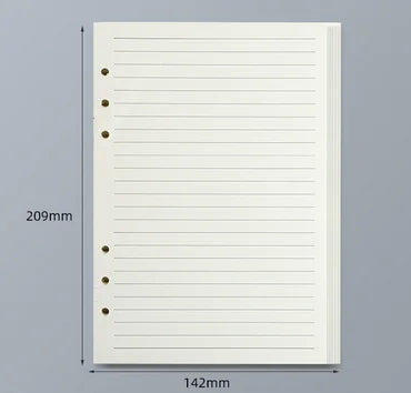 Loose Leaf Notebook Refill – A5 A6 A7 Lined, Blank & Grid Paper