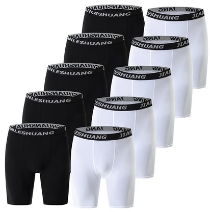 Men’s Cycling Underwear – Black & White Running Boxer Shorts