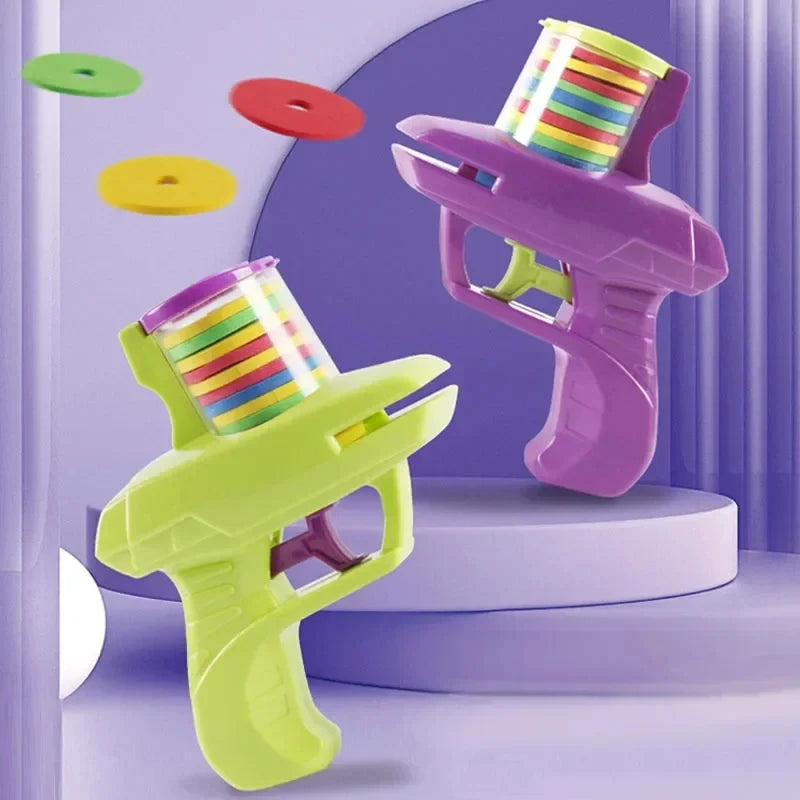 Flying Disc Gun Toy – EVA Soft Bullet Shooter
