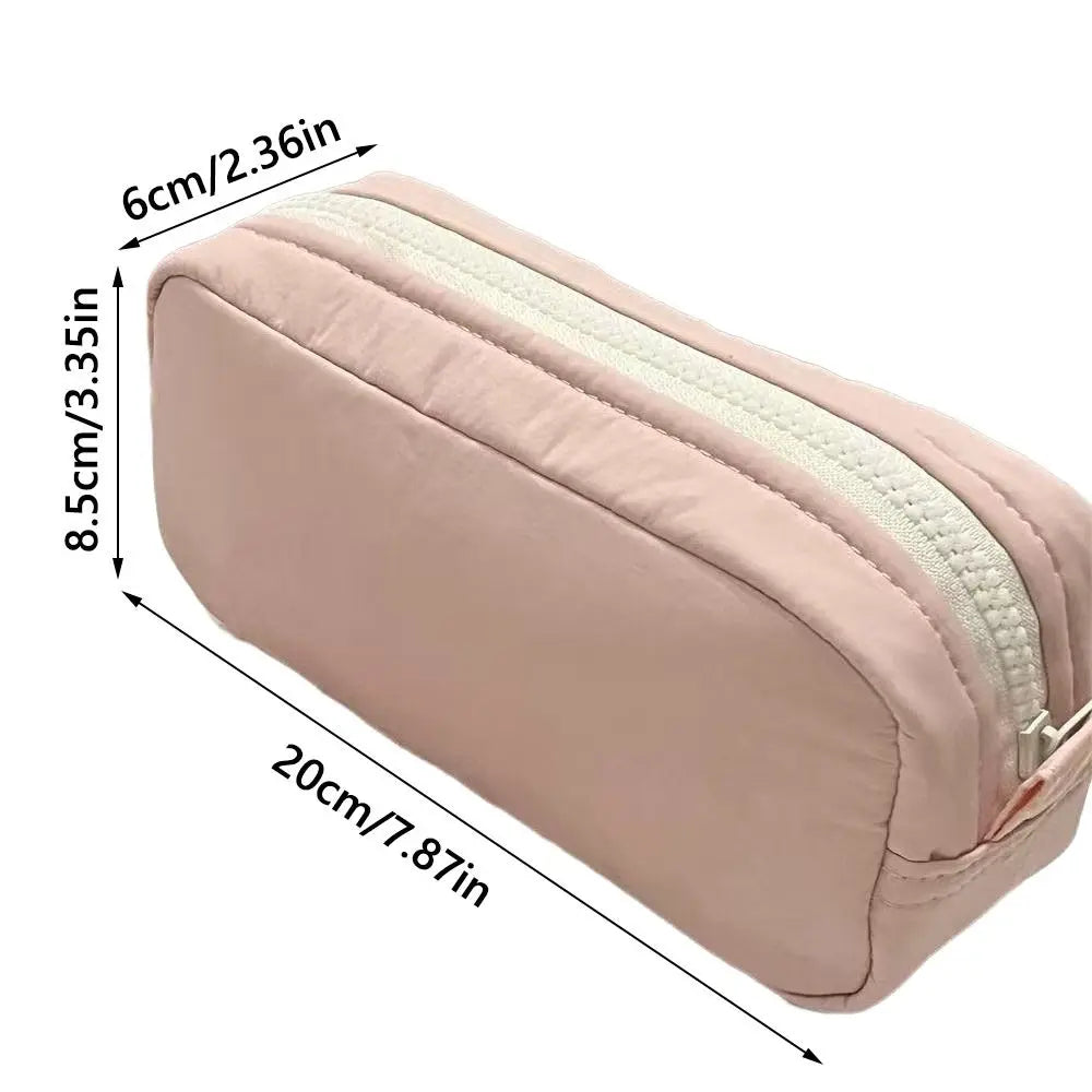 Large Pencil Case Zipper Pen Bag Portable Stationery Pouch for School