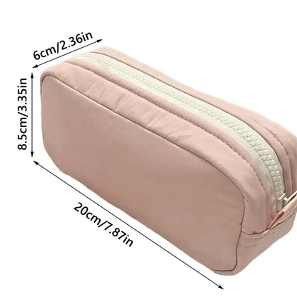 Large Pencil Case Zipper Pen Bag Portable Stationery Pouch for School