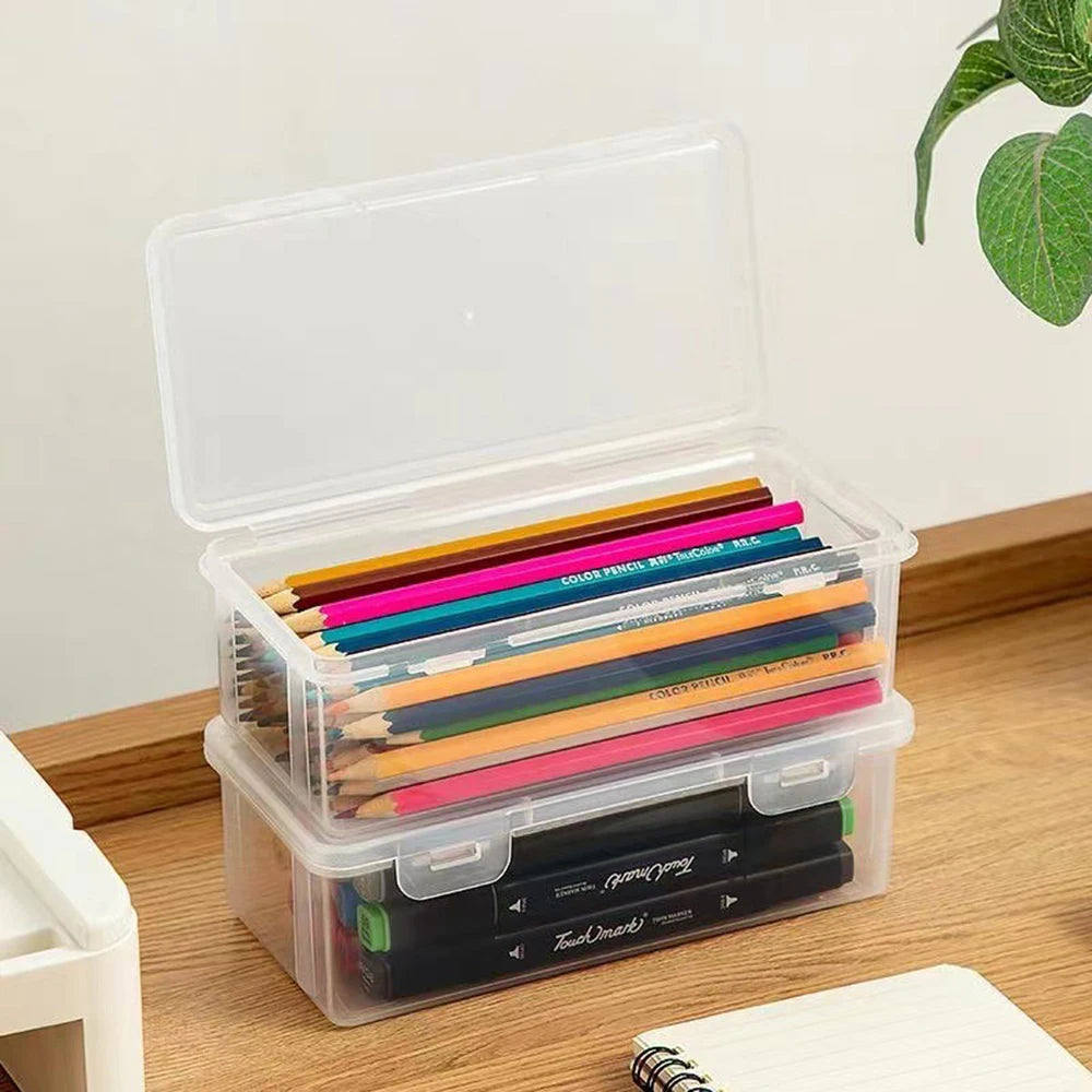 Transparent Pencil Case – Large Capacity School Supply Organizer