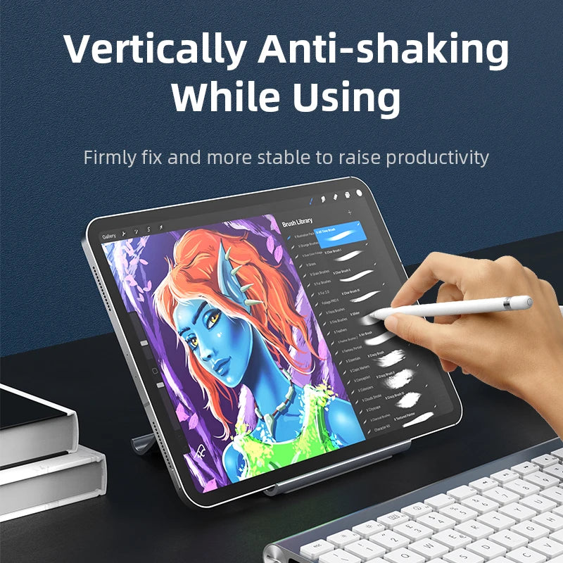 Vertical Laptop Stand Automatic Adjustable Space Saving Holder